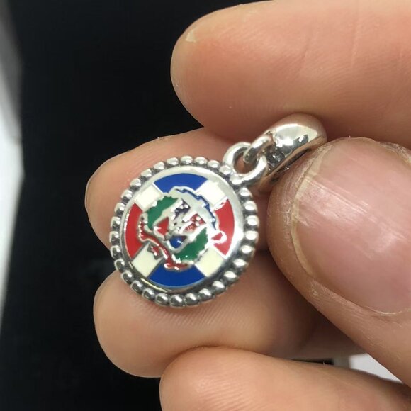 ✨🔥Pandora Dominican Republic Flag Charm  S925 Silver with box - Picture 3 of 4